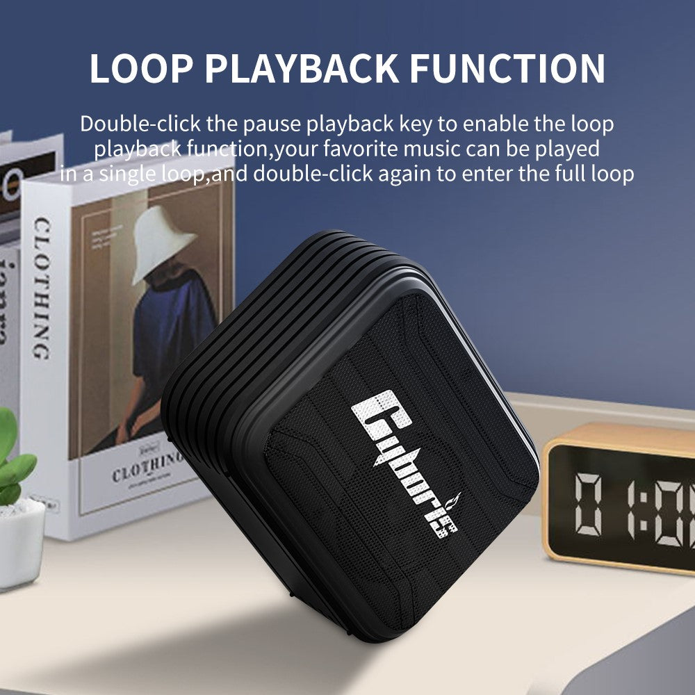 CYBORIS T2 Bluetooth-kompatibel højttaler understøtter TF-kort / USB-nøgle / AUX-indgang / enkelt loop / optagelse / FM