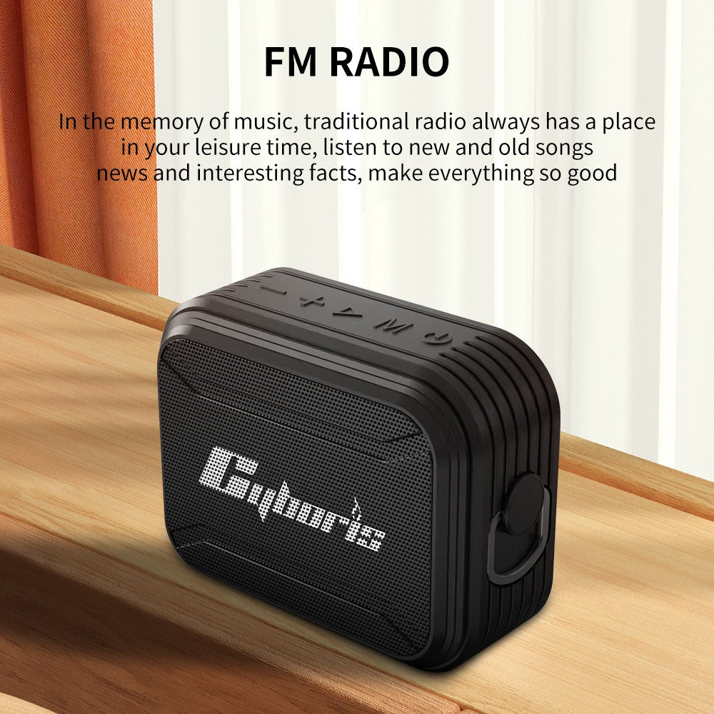 CYBORIS T2 Bluetooth-kompatibel højttaler understøtter TF-kort / USB-nøgle / AUX-indgang / enkelt loop / optagelse / FM