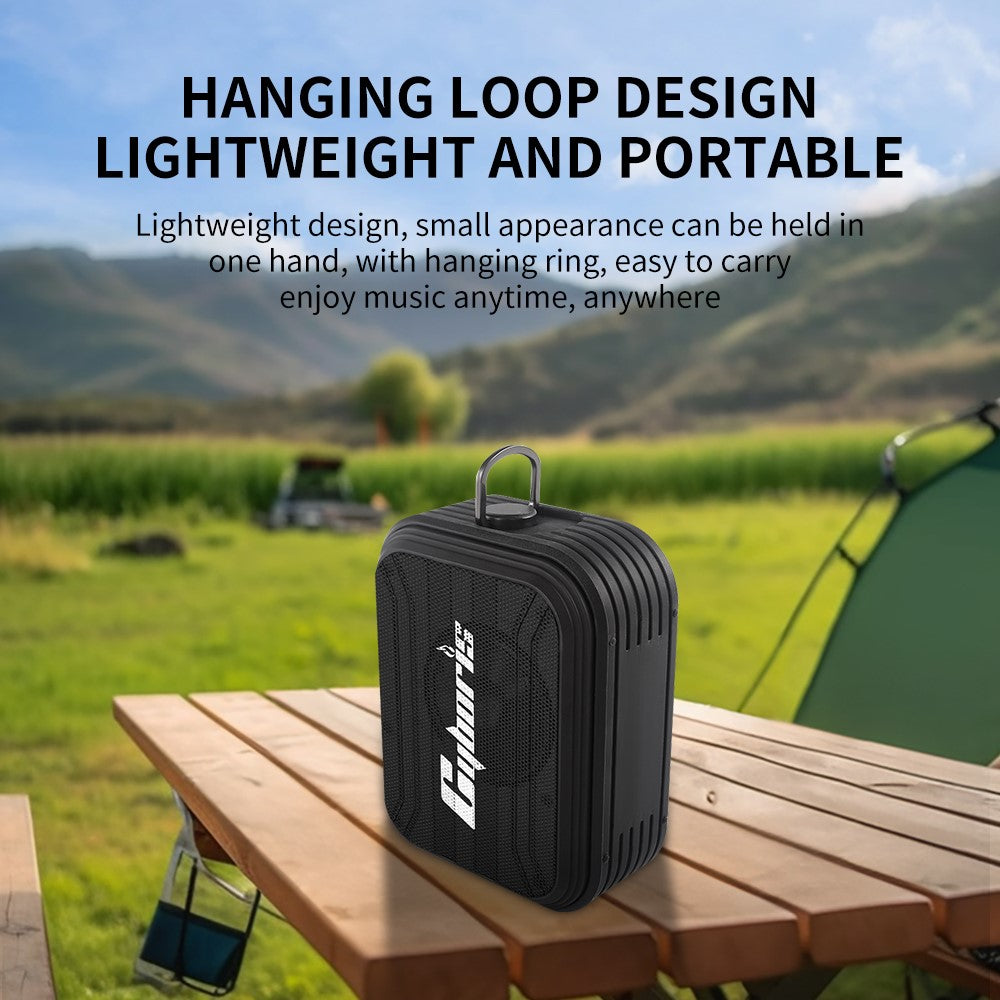 CYBORIS T2 Bluetooth-kompatibel højttaler understøtter TF-kort / USB-nøgle / AUX-indgang / enkelt loop / optagelse / FM