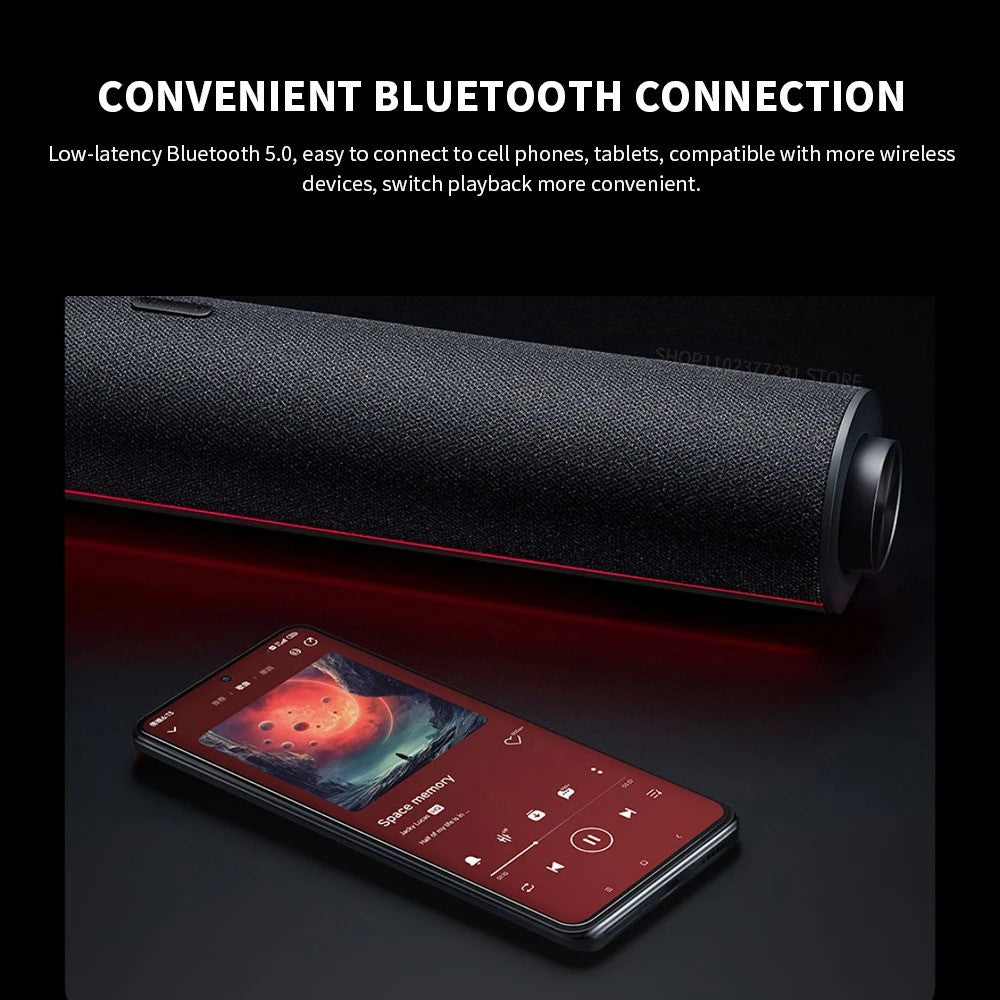 XIAOMI Redmi Computer Speaker RGB Light Bluetooth-compatible 5.0 Four Unit Two Channel Stereo Soundbar Built-In Mic