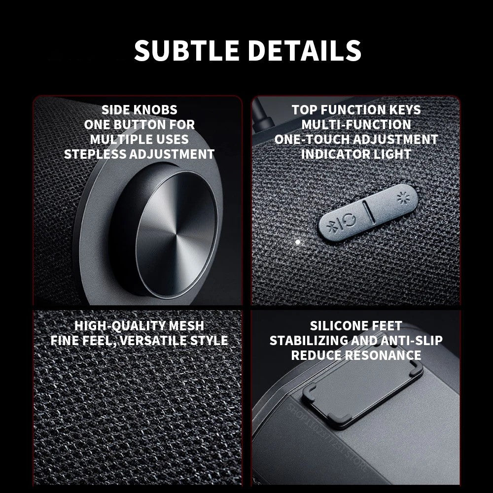 XIAOMI Redmi Computer Speaker RGB Light Bluetooth-compatible 5.0 Four Unit Two Channel Stereo Soundbar Built-In Mic