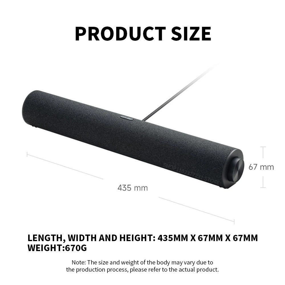 XIAOMI Redmi Computer Speaker RGB Light Bluetooth-compatible 5.0 Four Unit Two Channel Stereo Soundbar Built-In Mic