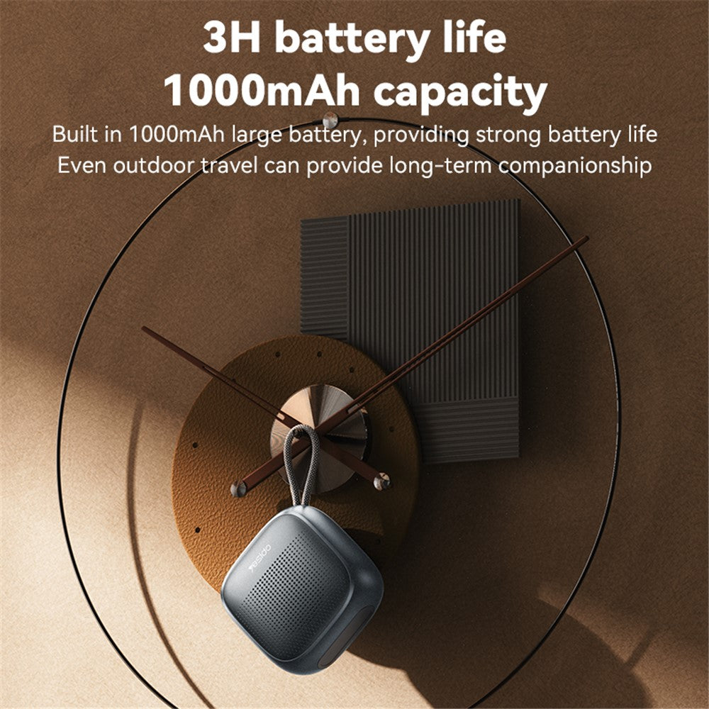 YESIDO YSW24 Portable Mini Speaker, Bluetooth-compatible 5.3 Speaker, CD Diaphragm, 1000mAh Battery