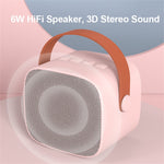 P2 Home Kids Karaoke Bluetooth-compatible Speaker Portable Loudspeaker with 2 Microphones