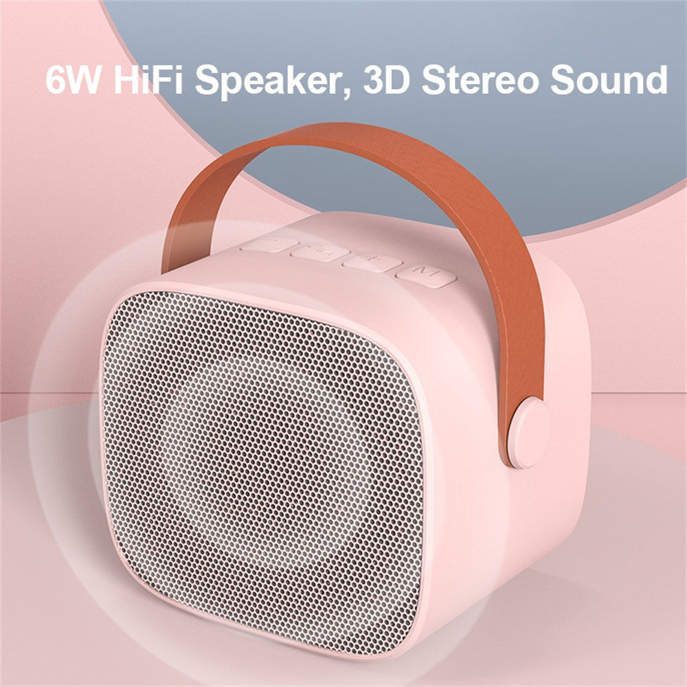 P2 Home Kids Karaoke Bluetooth-compatible Speaker Portable Loudspeaker with 2 Microphones