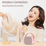 P2 Home Kids Karaoke Bluetooth-compatible Speaker Portable Loudspeaker with 2 Microphones