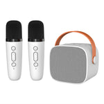 P2 Home Kids Karaoke Bluetooth-compatible Speaker Portable Loudspeaker with 2 Microphones