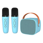 P2 Home Kids Karaoke Bluetooth-compatible Speaker Portable Loudspeaker with 2 Microphones
