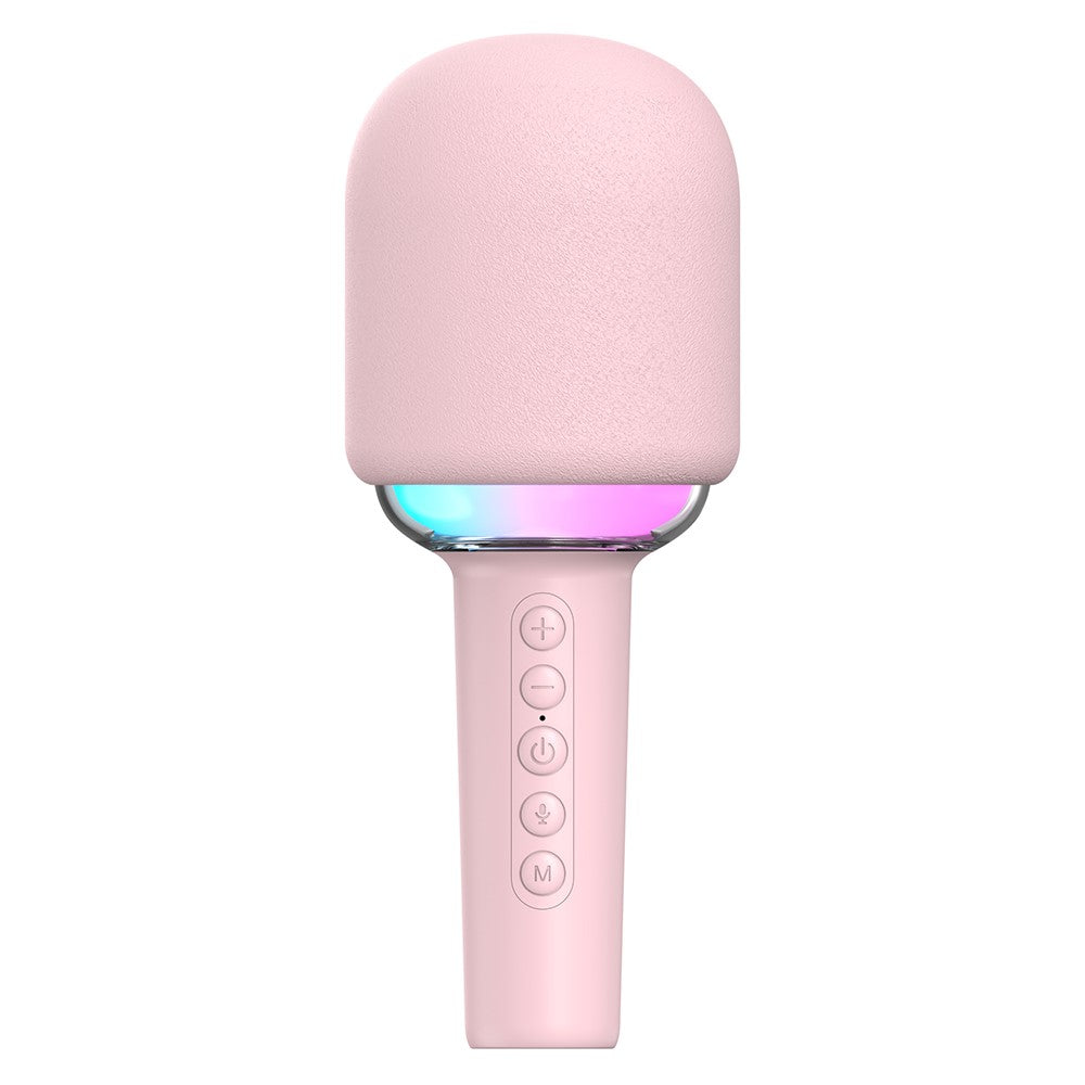 M5 Integrated Bluetooth-Compatible Karaoke Speaker Microphone with RGB Light
