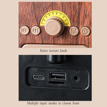H3 Retro Gramophone Design Bluetooth-Compatible Speaker Wireless Desktop Sound Box
