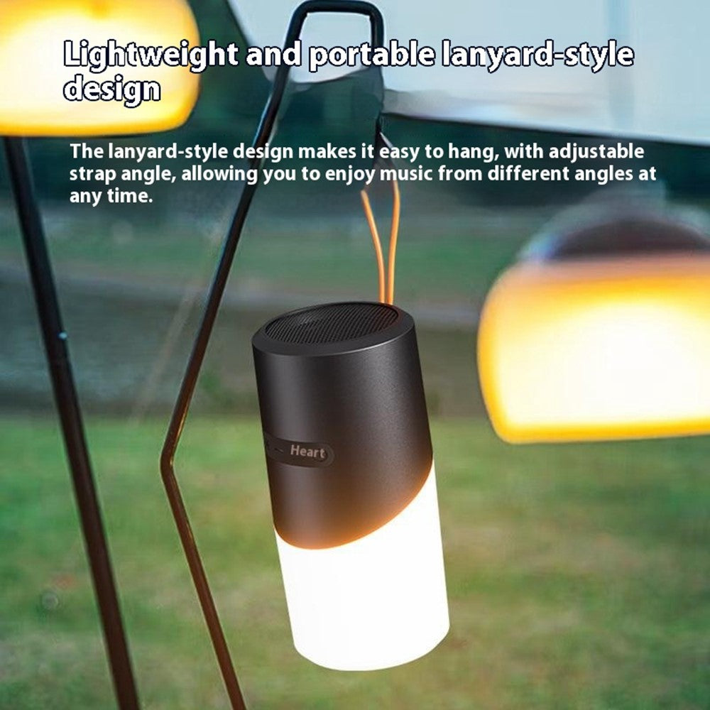 EBS-705 Trådløs Bluetooth-kompatibel Højttaler RGB Belysning Bærbar Udendørs Mini Subwoofer med Snor