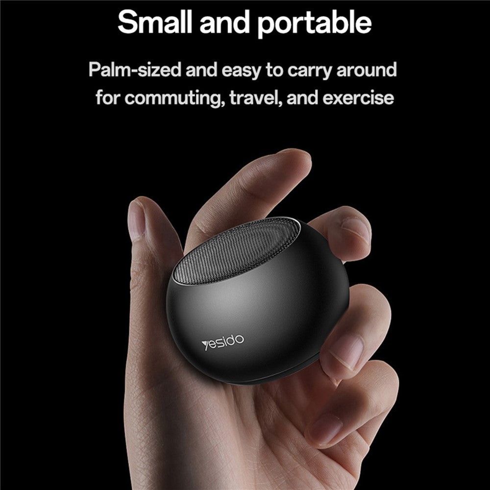 YESIDO YSW33 Bærbar TWS Bluetooth-kompatibel Højttaler Mini Trådløs Lydenhed i Aluminiumslegering