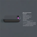 Desktop Conference Speaker RGB Light USB-C Wired Computer Speaker with Microphone