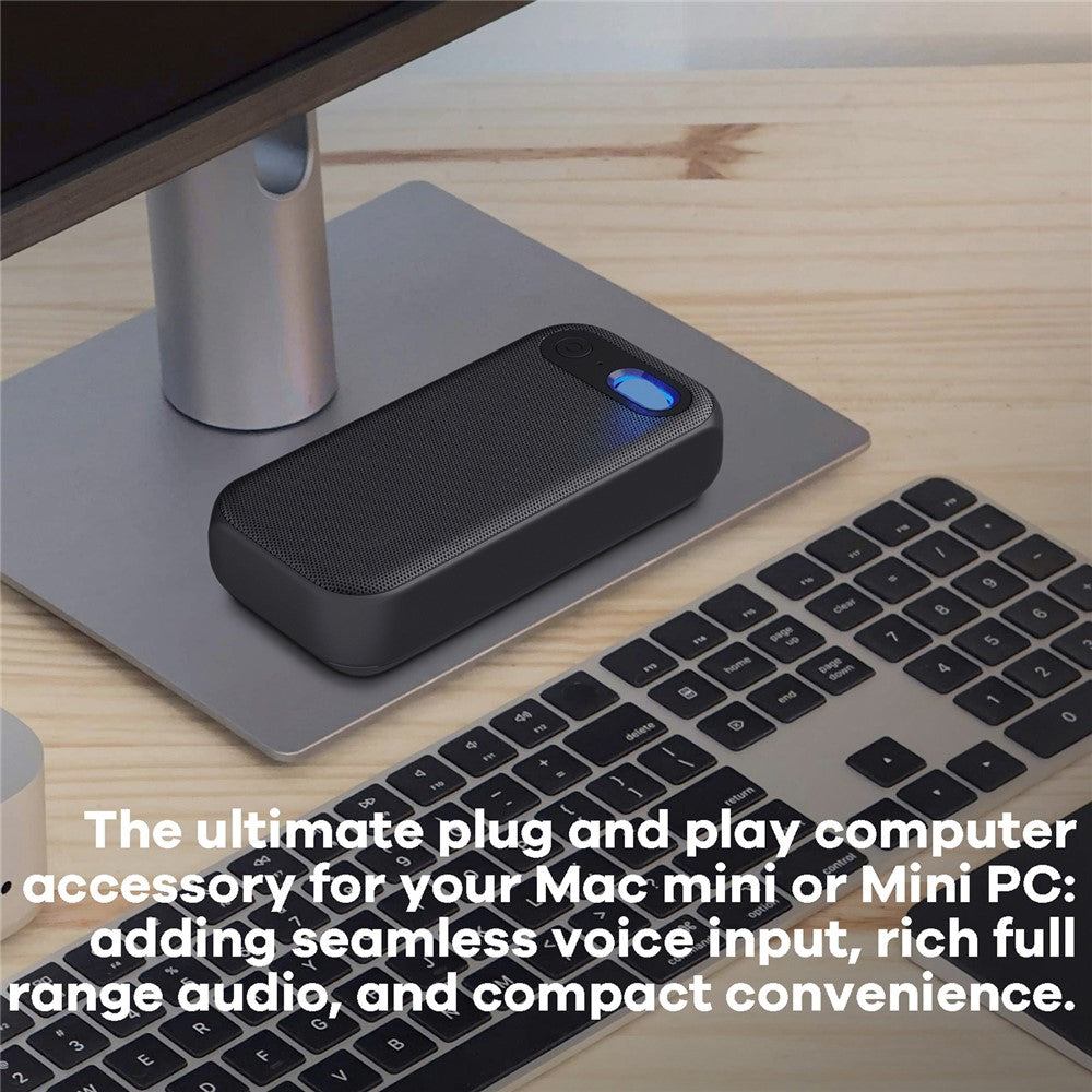Desktop Conference Speaker RGB Light USB-C Wired Computer Speaker with Microphone
