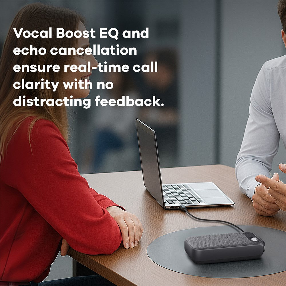 Desktop Conference Speaker RGB Light USB-C Wired Computer Speaker with Microphone