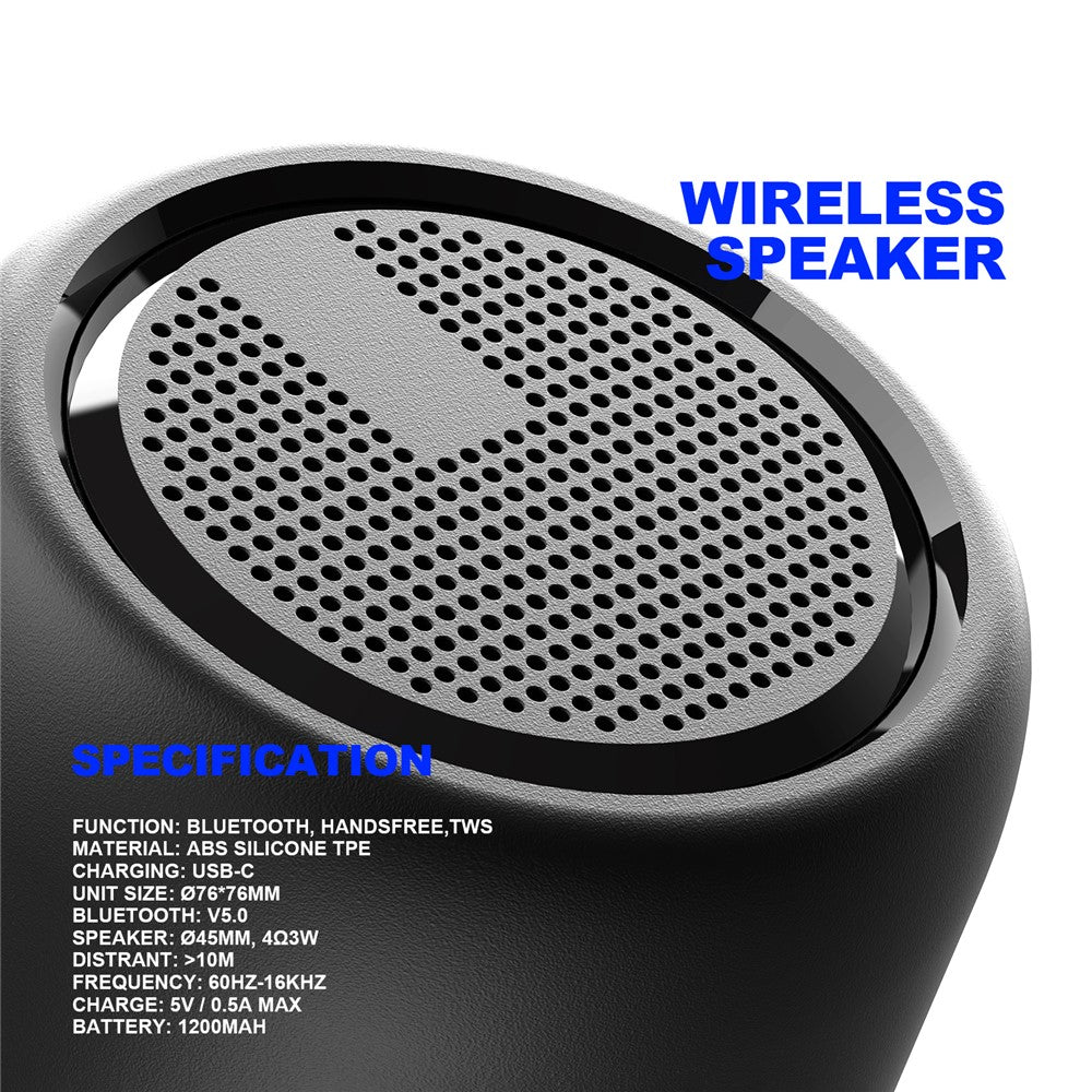 F11 Portable Speaker TWS Wireless Mini Subwoofer Outdoor Waterproof IPX4 for Home / Travel