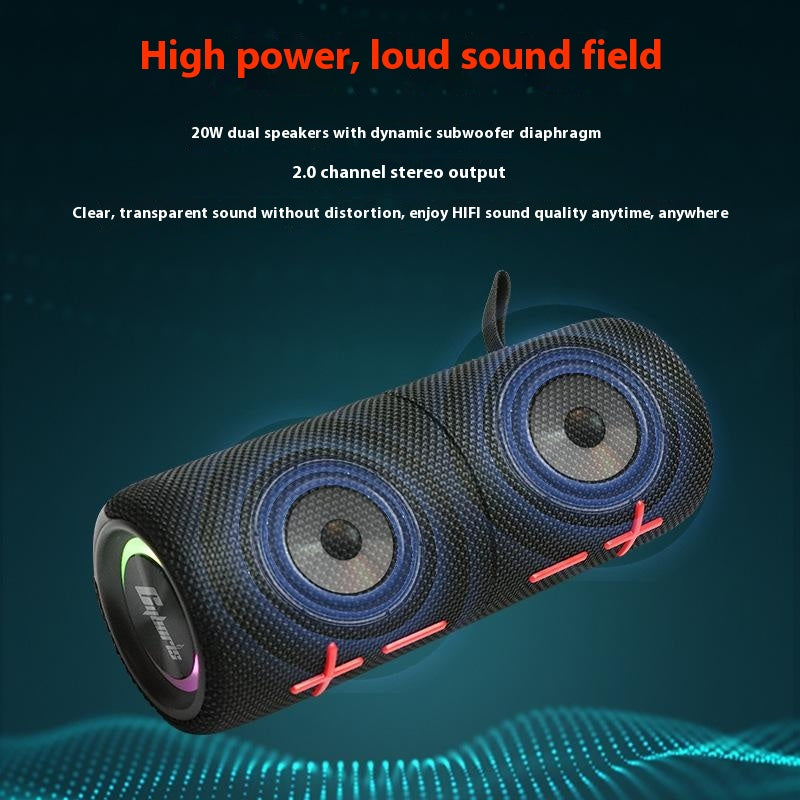 CYBORIS S11 Magnetisk 2-i-1 Bluetooth-kompatibel högtalare IPX6 Vattentät Dubbeldelbar Högtalare med 20W Bas för Hemma-Utomhuscamping