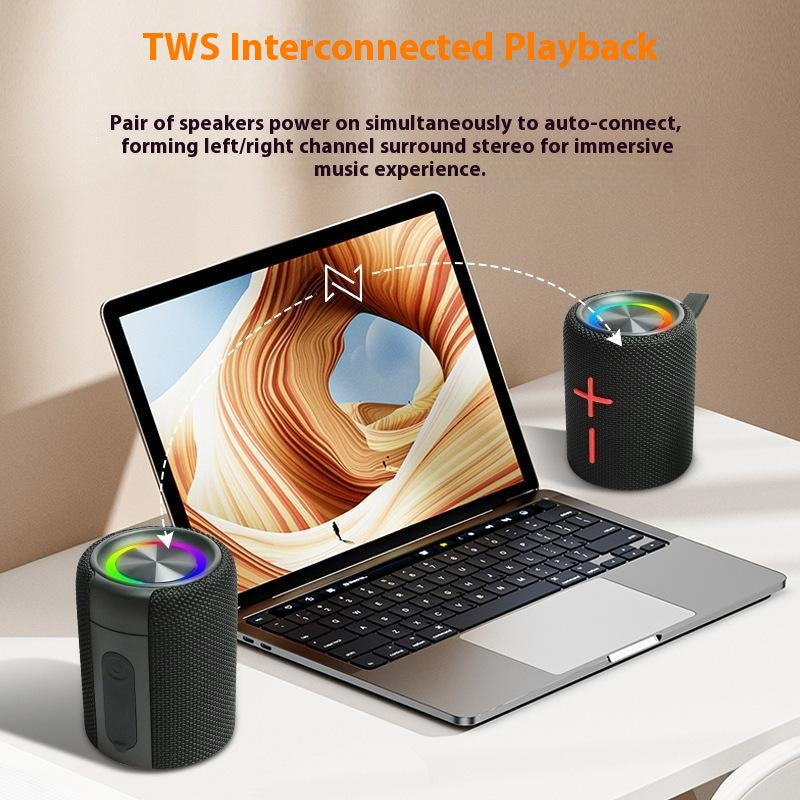 CYBORIS S11 Magnetisk 2-i-1 Bluetooth-kompatibel högtalare IPX6 Vattentät Dubbeldelbar Högtalare med 20W Bas för Hemma-Utomhuscamping