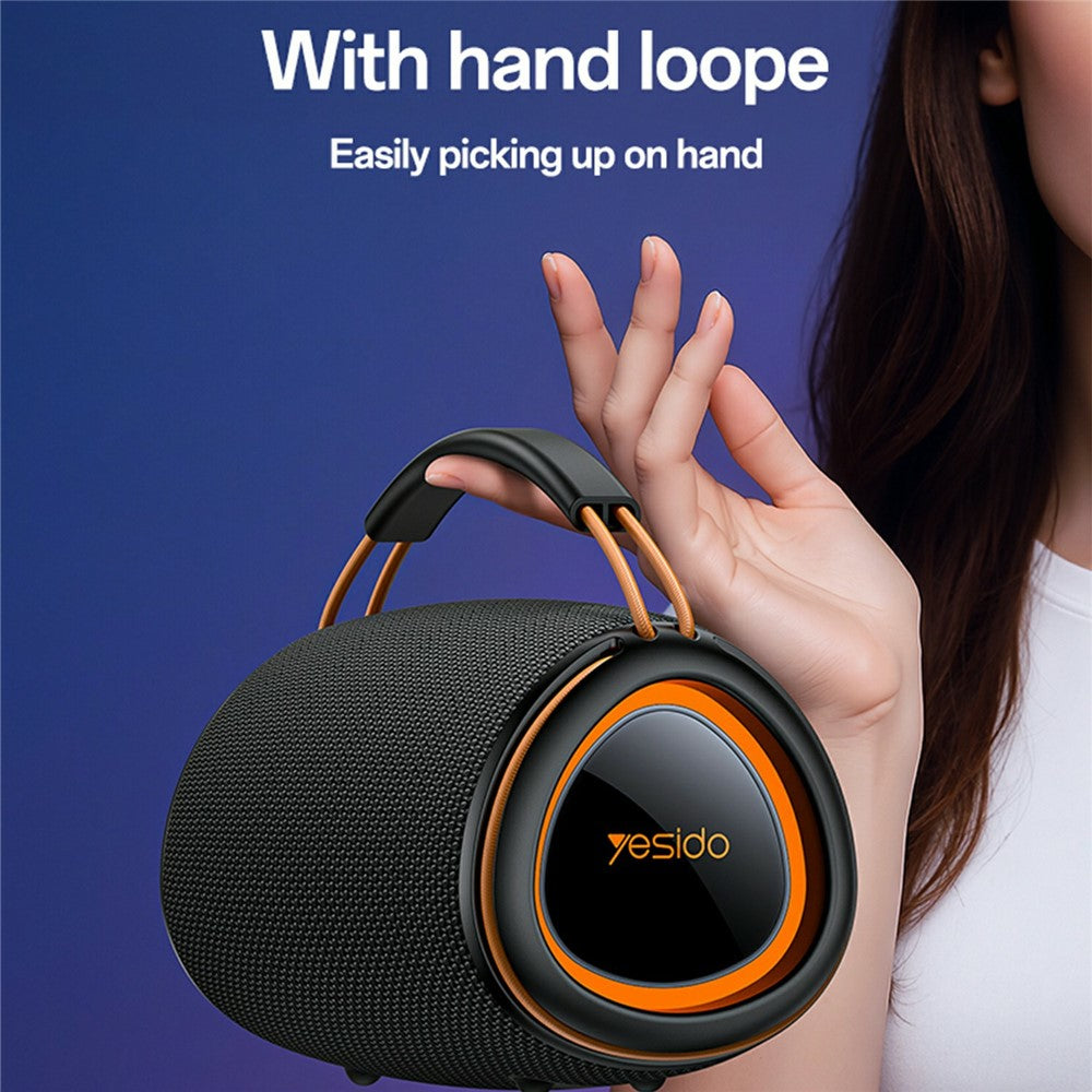 YESIDO YSW39 Multi Mode Playback Bluetooth-kompatibel Højttaler 20W Kraftfuld Lyd RGB Belysning Subwoofer