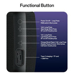 YESIDO YSW39 Multi Mode Playback Bluetooth-kompatibel Højttaler 20W Kraftfuld Lyd RGB Belysning Subwoofer