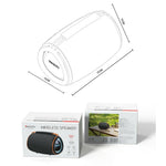YESIDO YSW39 Multi Mode Playback Bluetooth-kompatibel Højttaler 20W Kraftfuld Lyd RGB Belysning Subwoofer
