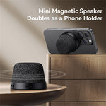 USAMS YX016 Magnetisk Minihøjttaler Bluetooth-kompatibel 5.4 Telefonholder Musikafspiller