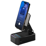 F31 Foldable 3-in-1 Bluetooth-compatible Speaker Phone Stand Emergency Rechargeable for Tablet iPhone Android