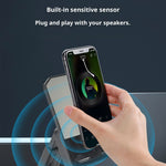 F31 Foldable 3-in-1 Bluetooth-compatible Speaker Phone Stand Emergency Rechargeable for Tablet iPhone Android