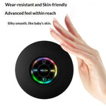 Wireless Bluetooth-Compatible Speaker with Suction Cup and LED Lights IPX4 Waterproof Portable Speaker for Bathroom Beach