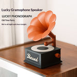 CYKE Retro Gramophone Bluetooth-compatible Speaker 7 Color Mood Light White Noise Machine TF Card Support
