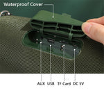 T&G TG187 Wireless Bluetooth-compatible Speaker Waterproof FM TF Stereo Subwoofer with Shoulder Strap (CE Certificated)