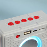 T&G TG311 Portable Bluetooth-compatible Speaker TF Card U-Disk FM Outdoor Waterproof Wireless Subwoofer with LED Light (CE Certificated)