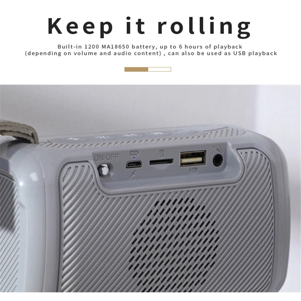 T&G TG193 Sport Bluetooth-kompatibel högtalare LED-ljus trådlös högtalare vattentät bärbar utomhus subwoofer boombox (CE-certifierad)