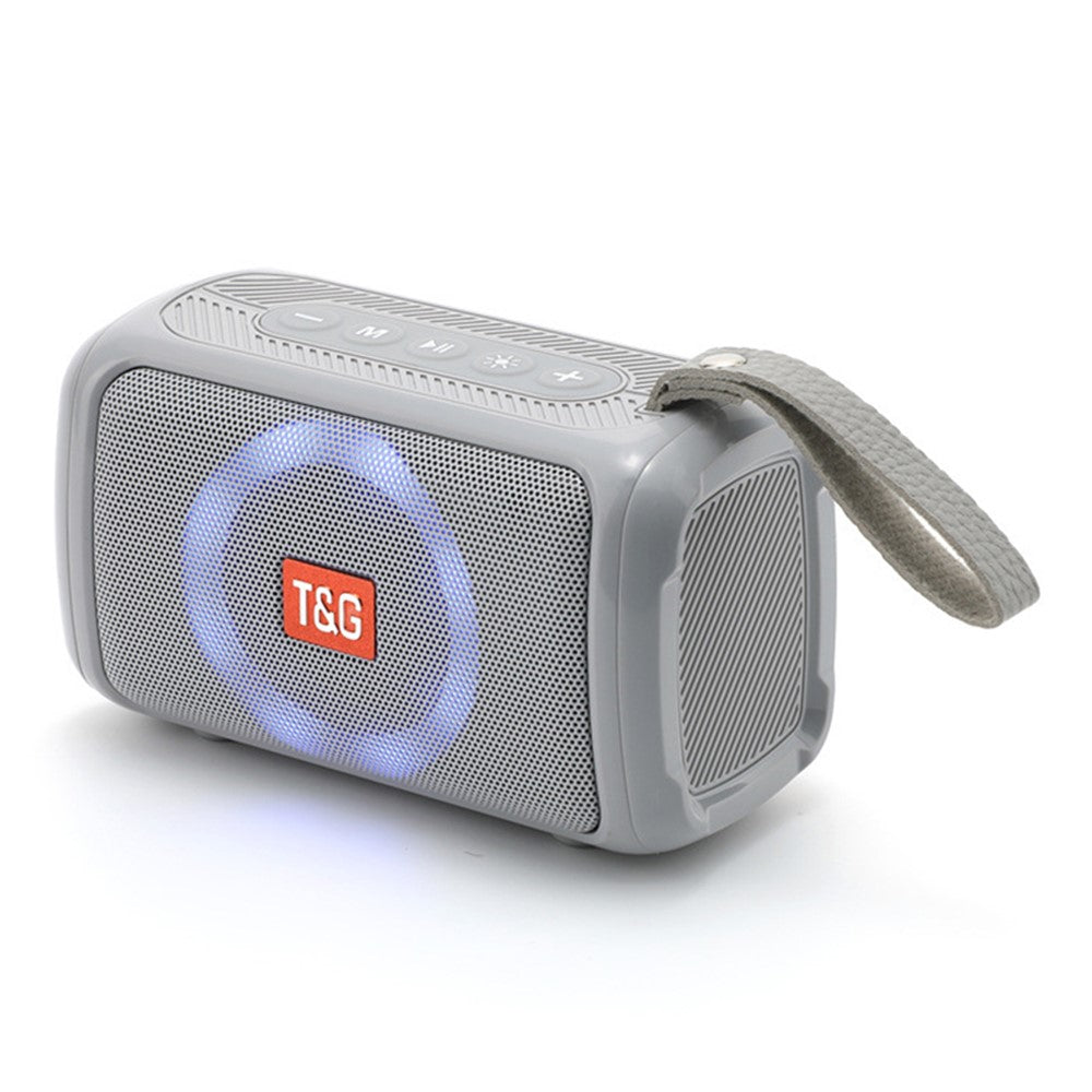 T&G TG193 Sport Bluetooth-kompatibel högtalare LED-ljus trådlös högtalare vattentät bärbar utomhus subwoofer boombox (CE-certifierad)