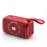 T&G TG193 Sport Bluetooth-kompatibel högtalare LED-ljus trådlös högtalare vattentät bärbar utomhus subwoofer boombox (CE-certifierad)