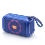 T&G TG193 Sport Bluetooth-kompatibel högtalare LED-ljus trådlös högtalare vattentät bärbar utomhus subwoofer boombox (CE-certifierad)