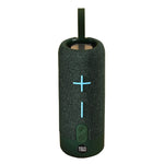 T&G TG619 bærbar stofbeklædt Bluetooth-kompatibel TWS-trådløs bas-subwoofer, vandtæt udendørshøjttaler med Bluetooth-funktion (CE-certificeret)