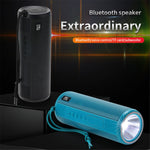 T&G TG635 Bluetooth-compatible Music Subwoofer Waterproof Portable Outdoor Wireless Speaker with LED Flashlight Support TF Card FM Radio Aux Input (CE)