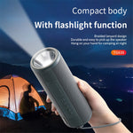 T&G TG635 Bluetooth-compatible Music Subwoofer Waterproof Portable Outdoor Wireless Speaker with LED Flashlight Support TF Card FM Radio Aux Input (CE)