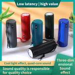 T&G TG635 Bluetooth-compatible Music Subwoofer Waterproof Portable Outdoor Wireless Speaker with LED Flashlight Support TF Card FM Radio Aux Input (CE)