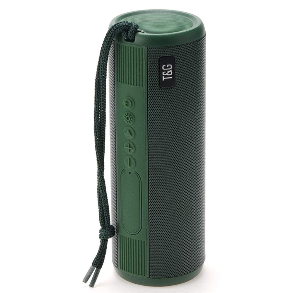 T&G TG635 Bluetooth-compatible Music Subwoofer Waterproof Portable Outdoor Wireless Speaker with LED Flashlight Support TF Card FM Radio Aux Input (CE)