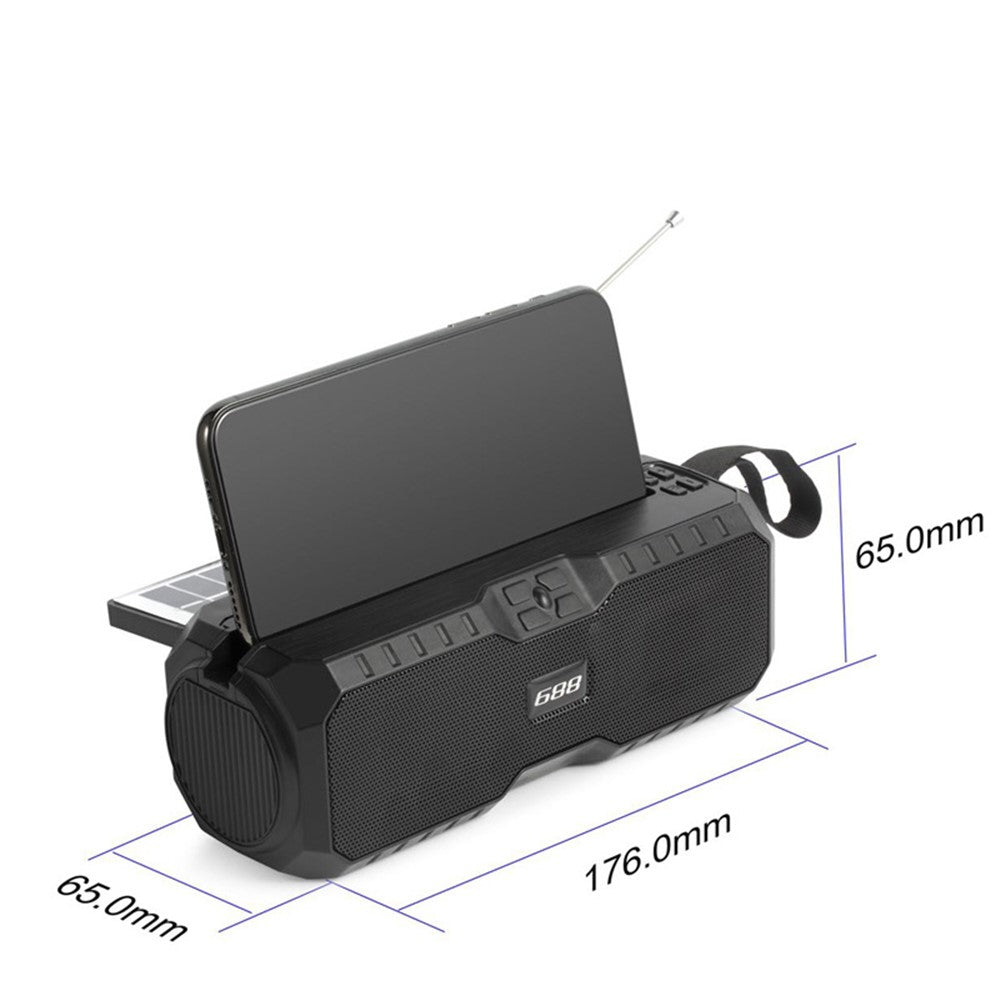 Solopladelig udendørs Bluetooth-kompatibel højttaler Radio Højttaler Subwoofer Stemmeboks