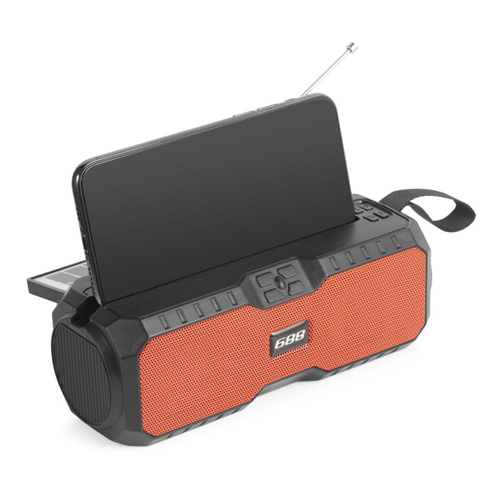 Solopladelig udendørs Bluetooth-kompatibel højttaler Radio Højttaler Subwoofer Stemmeboks