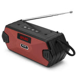 H/F-F216 trådløs Bluetooth-kompatibel udendørshøjttaler med TF-kort/U-disk, mini-subwoofer, bærbar lyd- og stemmeforstærker, understøtter FM-radio med ekstern udtrækkelig antenne/mobilholder