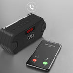 H/F-F216 trådløs Bluetooth-kompatibel udendørshøjttaler med TF-kort/U-disk, mini-subwoofer, bærbar lyd- og stemmeforstærker, understøtter FM-radio med ekstern udtrækkelig antenne/mobilholder