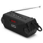 H/F-F216 trådløs Bluetooth-kompatibel udendørshøjttaler med TF-kort/U-disk, mini-subwoofer, bærbar lyd- og stemmeforstærker, understøtter FM-radio med ekstern udtrækkelig antenne/mobilholder