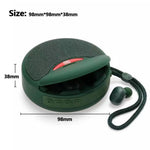 TG808 2-in-1 TWS Wireless Speaker Bluetooth-compatible Earphone Stereo Sound Subwoofer Supports Hands-free Call / TF Card Playback / FM