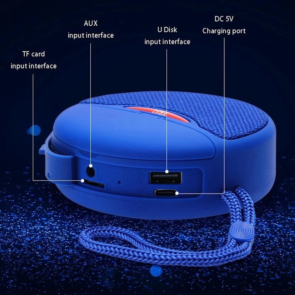 TG808 2-in-1 TWS Wireless Speaker Bluetooth-compatible Earphone Stereo Sound Subwoofer Supports Hands-free Call / TF Card Playback / FM