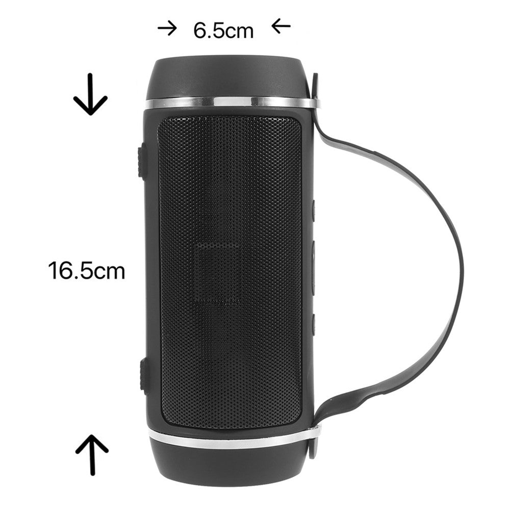 J016 Portable Outdoor Rechargeable Bluetooth-compatible Speaker Wireless Music Subwoofer Support TF Card / U-Disk Playback