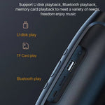 J016 Portable Outdoor Rechargeable Bluetooth-compatible Speaker Wireless Music Subwoofer Support TF Card / U-Disk Playback